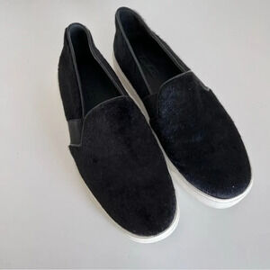 Vince Berlin Calf Hair Slip-On Sneaker, Black